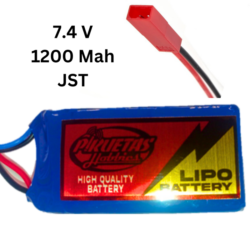JST LiPo Battery 1200mAh 7.4V