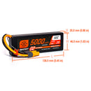 SPEKTRUM 5000mAh 2S 7.4V LiPo 50C Hard Case; IC5