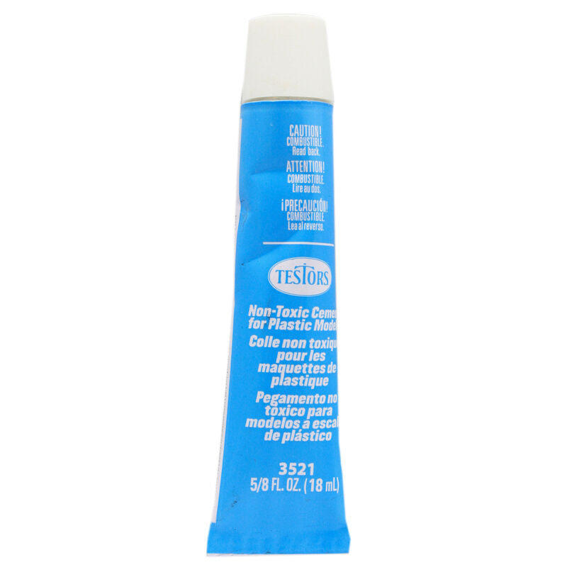 TESTOR Non-Toxic Plastic Cement, 5/8 oz