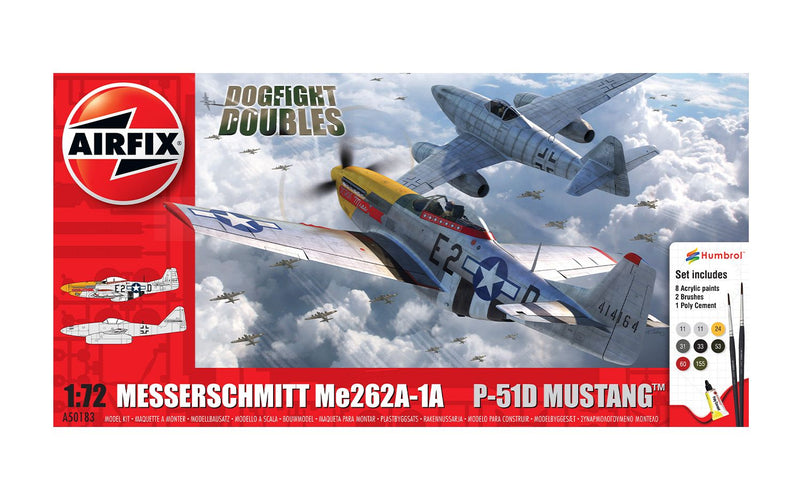 AIRFIX Messerschmitt Me262 and P- 51D Mustang Dogfight Double