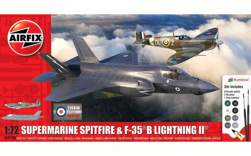 AIRFIX Then and Now Spitfire Mk Vc & F-35B Lightning II