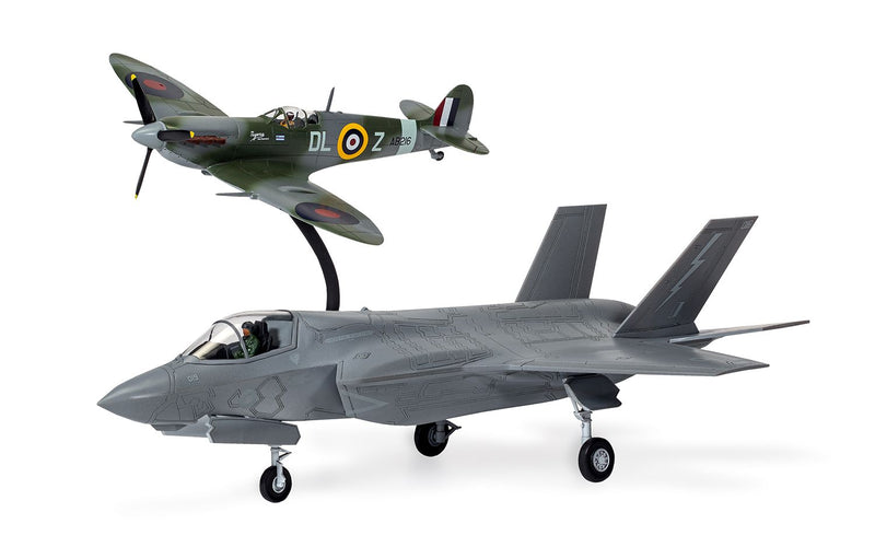 AIRFIX Then and Now Spitfire Mk Vc & F-35B Lightning II