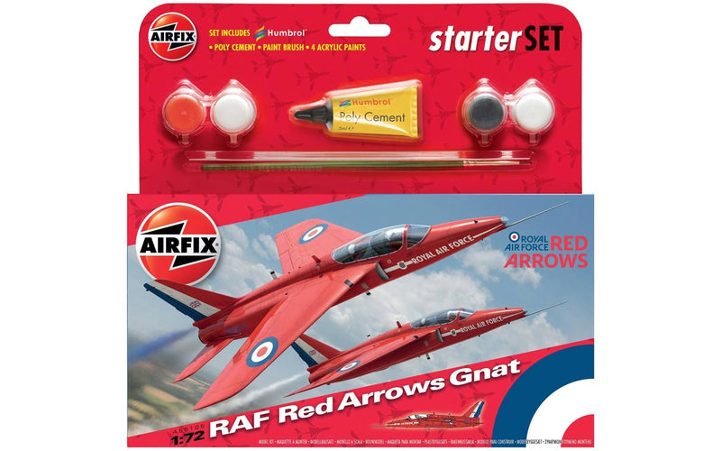 AIRFIX Small Starter Set - RAF Red Arrows Gnat