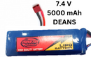 DEANS LiPo Battery 5000mAh 7.4V