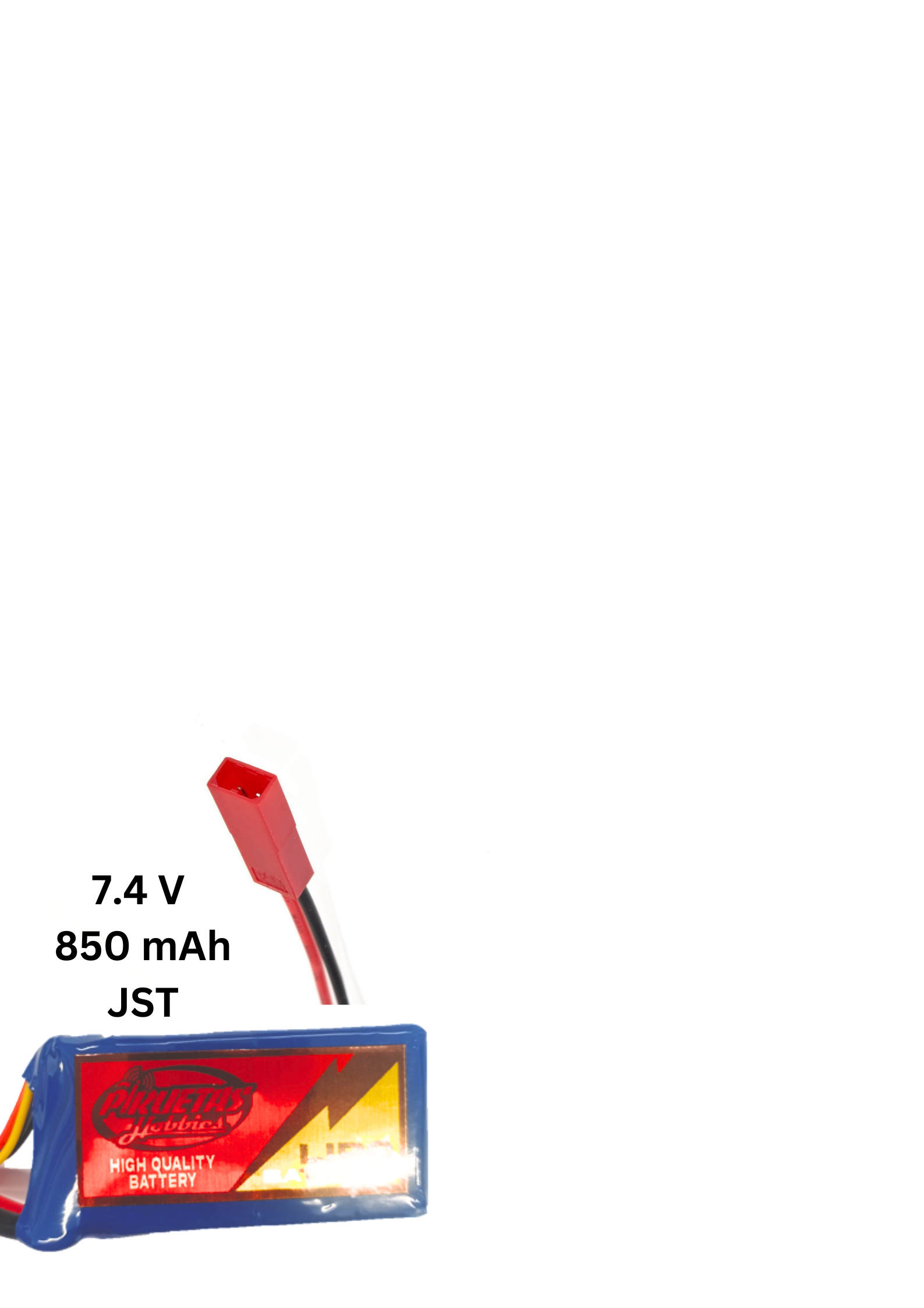 JST LiPo Battery 850mAh 7.4V