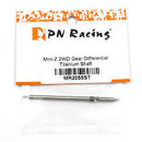 PN Racing Mini-Z Titanium Gear Diff Shaft