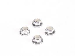 PN Racing Alm. 2mm Wheel Lock Nut - Silver