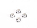 PN Racing Alm. 2mm Wheel Lock Nut - Silver
