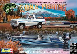 1/24 1980 Ford Bronco with Bass Boat