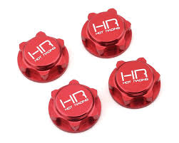 Serrated Dirt Shield Wheel Nuts 17mm Red