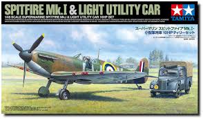 1/48 Supermarine Spitfire Mk.I & Light Utility Car 10HP Set