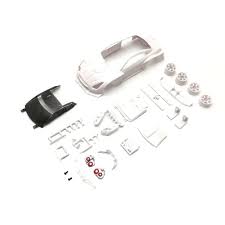 Kyosho Mini-Z NISSAN GT-R GT500 2008 White Body Set (w/Rim for RWD)