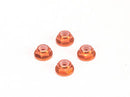 PN Racing Alm. 2mm Wheel Lock Nut - Orange