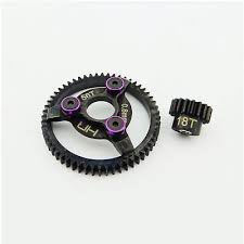 Steel Pinion and Spur Gear(18t/56t 32p)(Purp):TRA