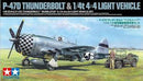 1/48 Republic P-47D Thunderbolt Bubbletop & 1/4-ton 4x4 Light Vehicle Se