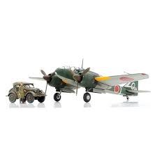 1/48 Mitsubishi Ki-46 III Type 100 & 4x4 Light Vehicle Kurogane Set LIMITED EDITION