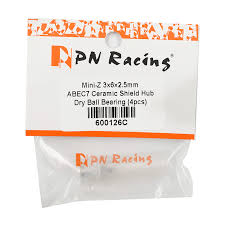 PN Racing Mini-Z 3x6x2.5mm ABEC7 Ceramic Shield Hub Dry Ball Bearing (4pcs) 