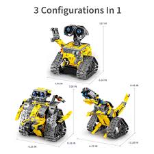 REMOTE CONTROL BUILDING ROBOT 4 IN 1 TANK TRIANGLE RUBIKS CUBE