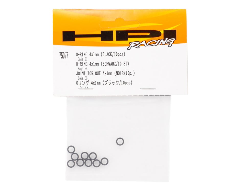 75077 O-ring 4x1mm Black Baja (10)