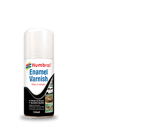 HUMBROL 135 Enamel Varnish Satin -150ml Spray Varnish