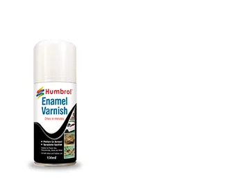 HUMBROL 35 Enamel Varnish Gloss -150ml Spray Varnish