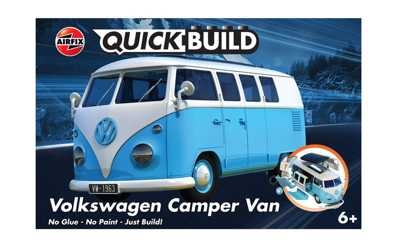 AIRFIX QUICKBUILD VW Camper Van -Blue