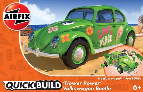 "AIRFIX QUICKBUILD Flower-Power VW Beetle Green  "