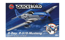 AIRFIX QUICKBUILD D-Day P-51D Mustang