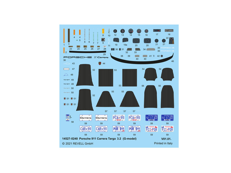 REVELL 1/24 Porsche 911 Carrera 3.2 TARGA