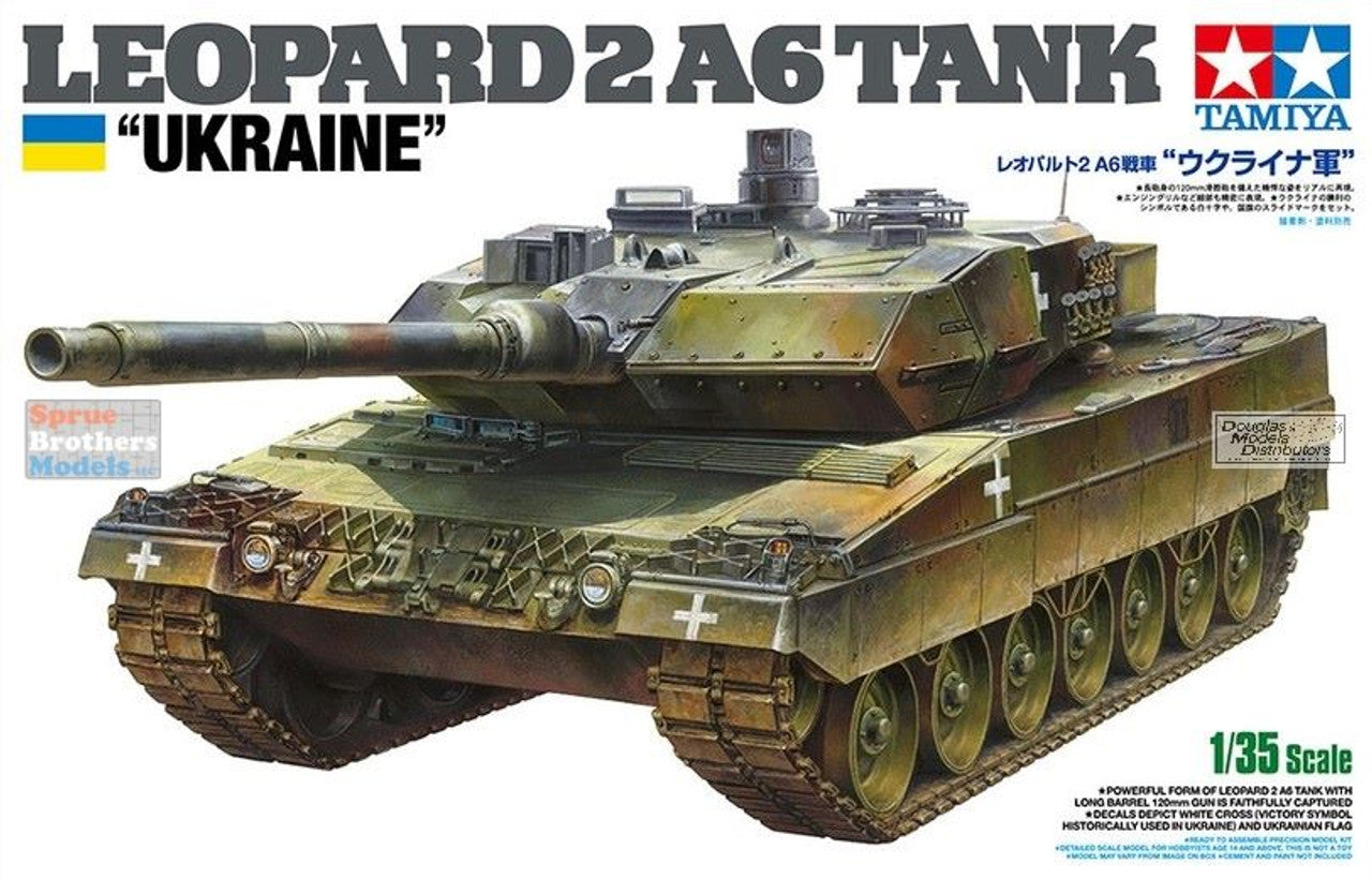 Tamiya 1/35 Leopard 2 A6 Tank, Ukraine