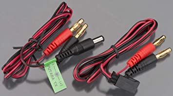 Transmitter/Receiver Charge Leads, 1m: Futaba J, Tactic