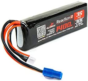 Reaction2 11.1V 1400mAh 3S 30C LiPo,Long:EC3 Minis