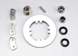 Traxxas 5352R slipper clutch (steel disc/ aluminum friction pads (3)/ spring (1)/ 2x9.8mm pin/ 5x8mm MW/ 5.0mm NL (1)/ 4.0mm NL (1))