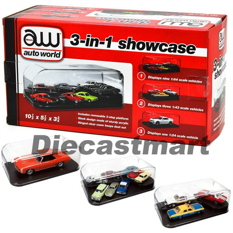 Auto World 1/24 3-in-1 Display Case