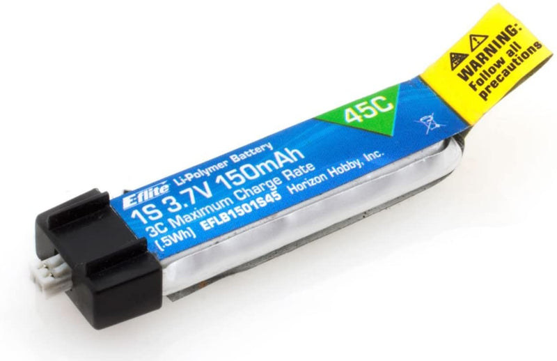 150mAh 1S 3.7V 25C LiPo Battery: PH 1.5 (Ultra Micro)