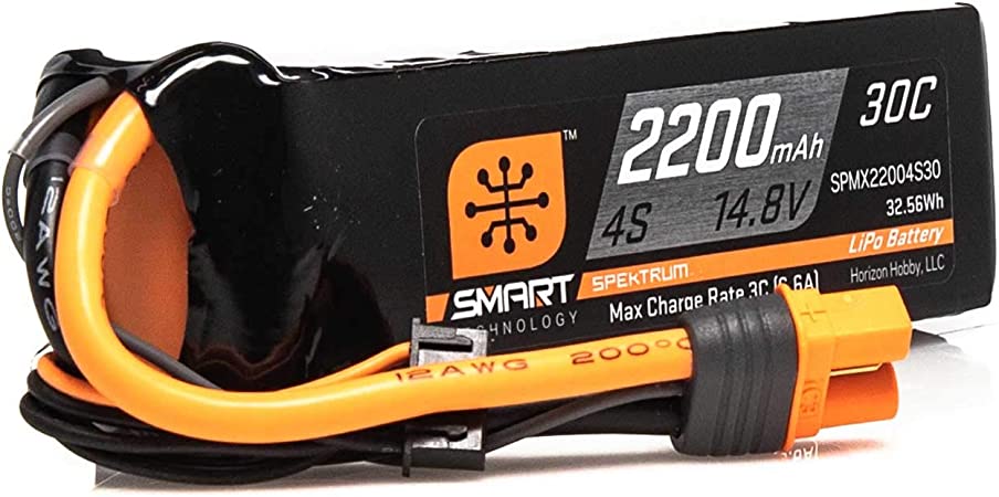 2200mAh 4S 14.8V Smart LiPo 30C; IC3