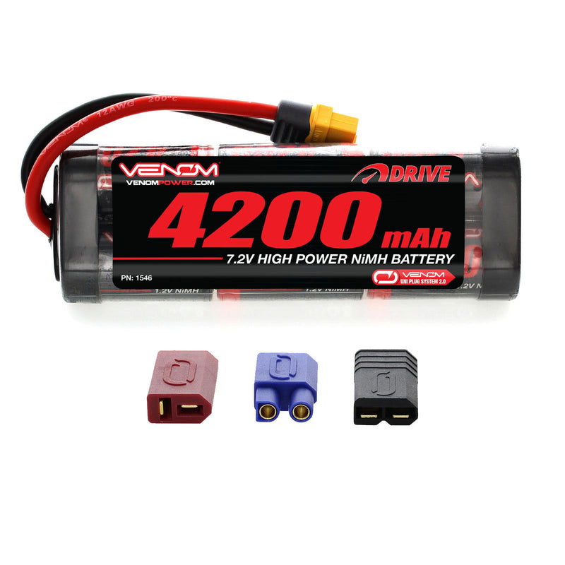 VENOM 1546 7.2V 4200MAH 6-CELL NIMH BATTERY WITH UNIVERSAL PLUG