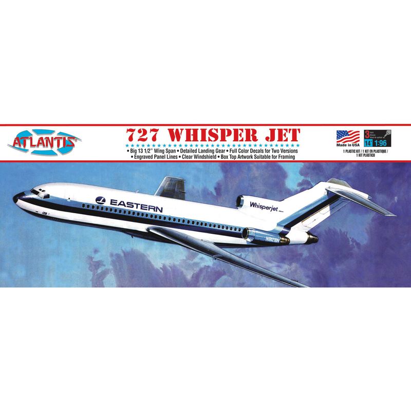 Boeing 727 Whisper Jet Plastic 1/96 Model Kit