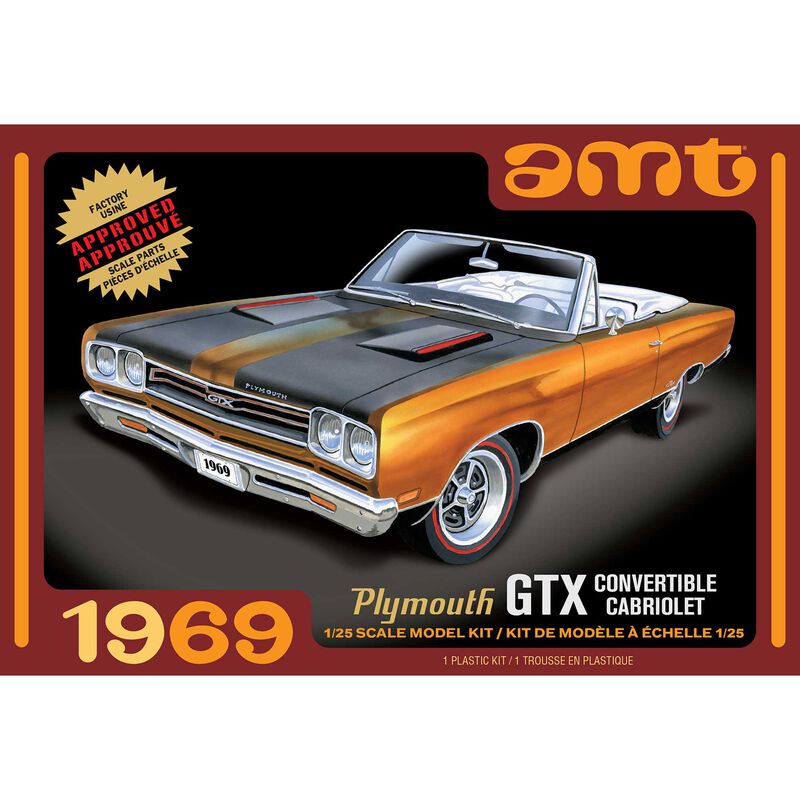 1/25 1969 Plymouth GTX Convertible, Model Kit