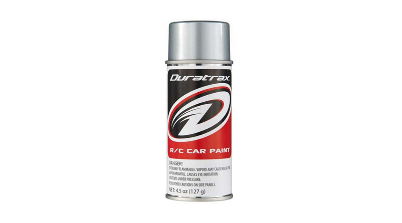 Duratrax Polycarb Spray, Silver Streak, 4.5 oz (DTXR4262)