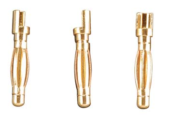 Gold Plate Bullet Connector Male 2mm