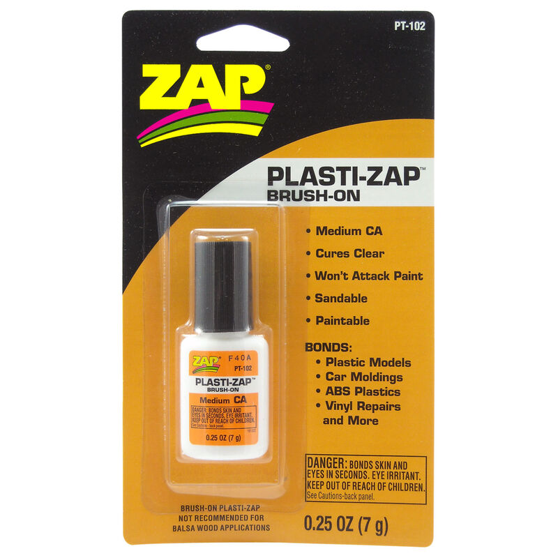 Plasti-Zap Brush On, .25oz. Carded