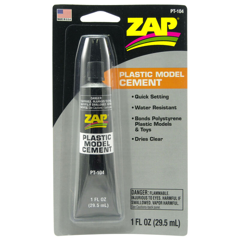 Zap Plastic Model Cement, 1oz, Carded