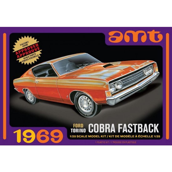 1:25 1969 Ford Torino Cobra Fastback 2T