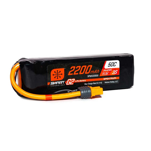 2200mAh 3S 11.1V Smart G2 LiPo 30C; IC3