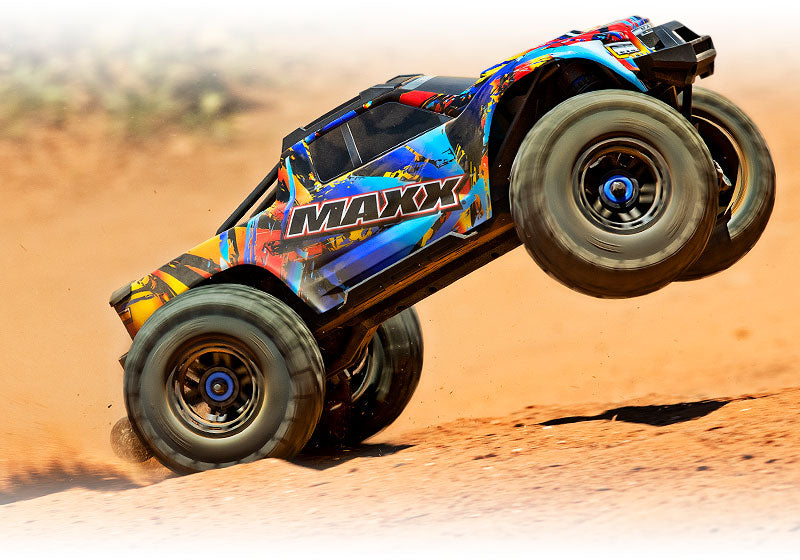 Traxxas Maxx: 1/10 Scale Monster Truck. Ready-To-Race® with TQi™ 2.4GHz radio system with Traxxas Stability Management™, Self-Righting, and VXL-4s ESC